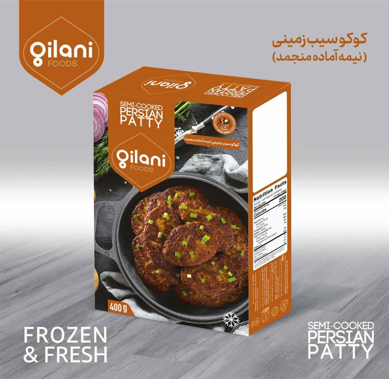 Gilani frozen half-prepared potato koko