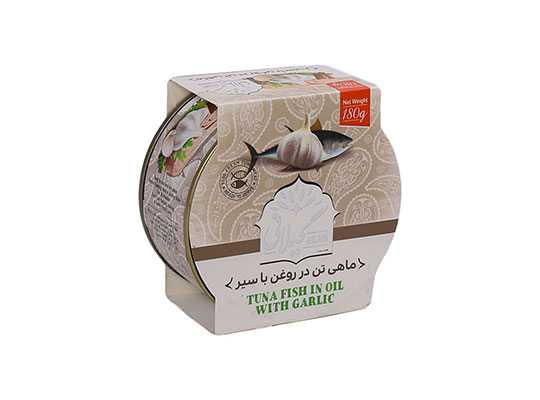 کنسرو ماهی تن در روغن سیر