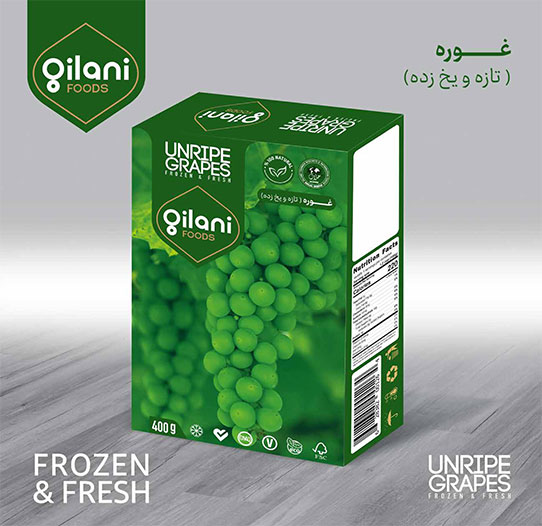 Gilani Fresh frozen Unripe Grapes